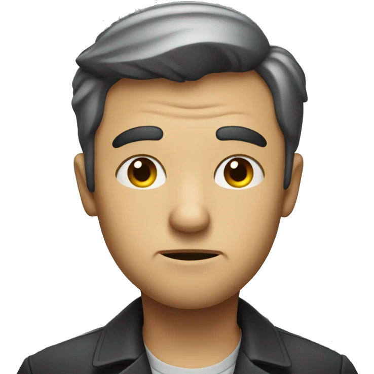 Detective looking disappointed in what he found emoji