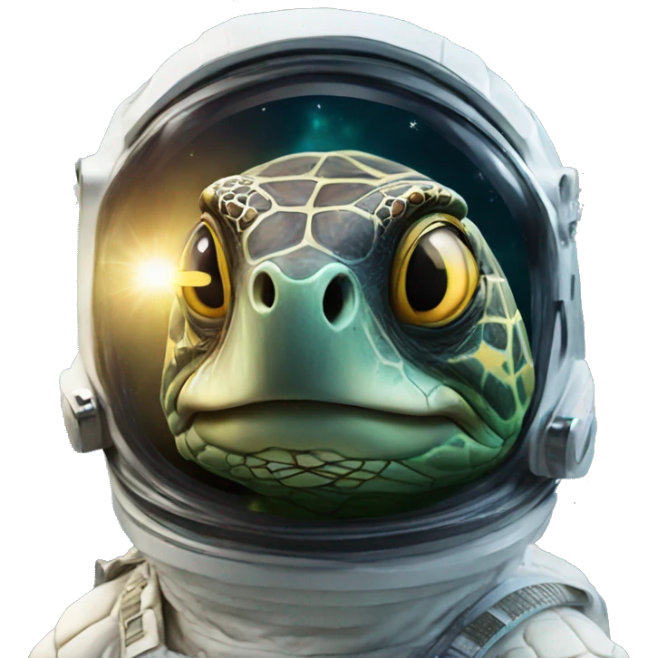 Sea turtle in space  emoji