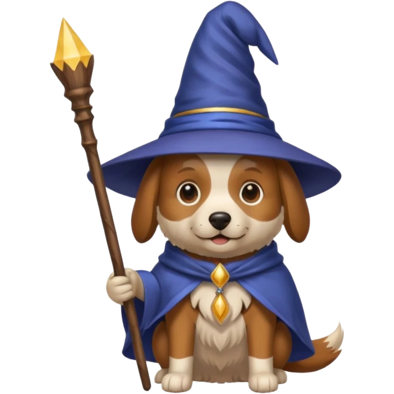 Dog wizard emoji