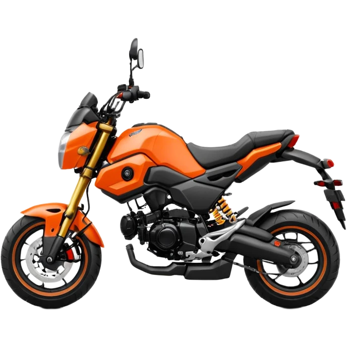 Orange and black 2019 Honda grom emoji