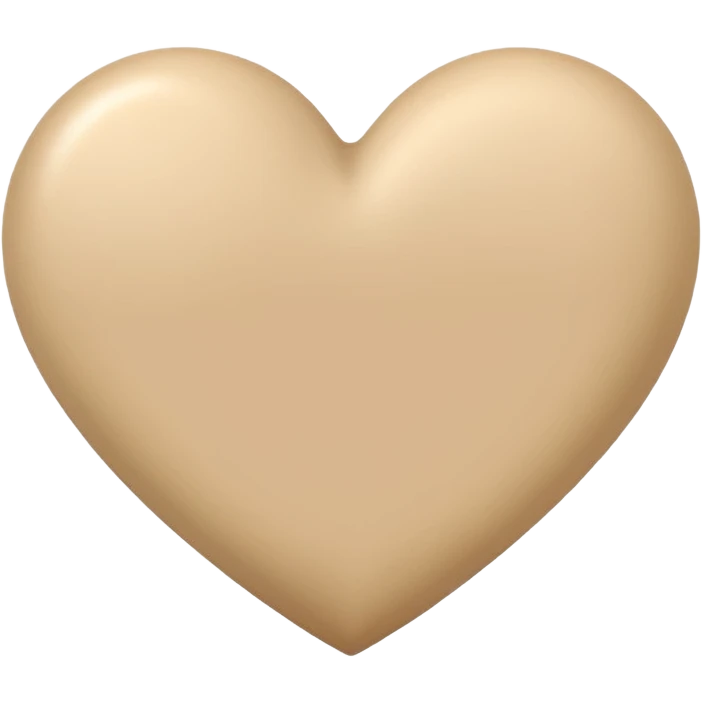 Corazon beige emoji