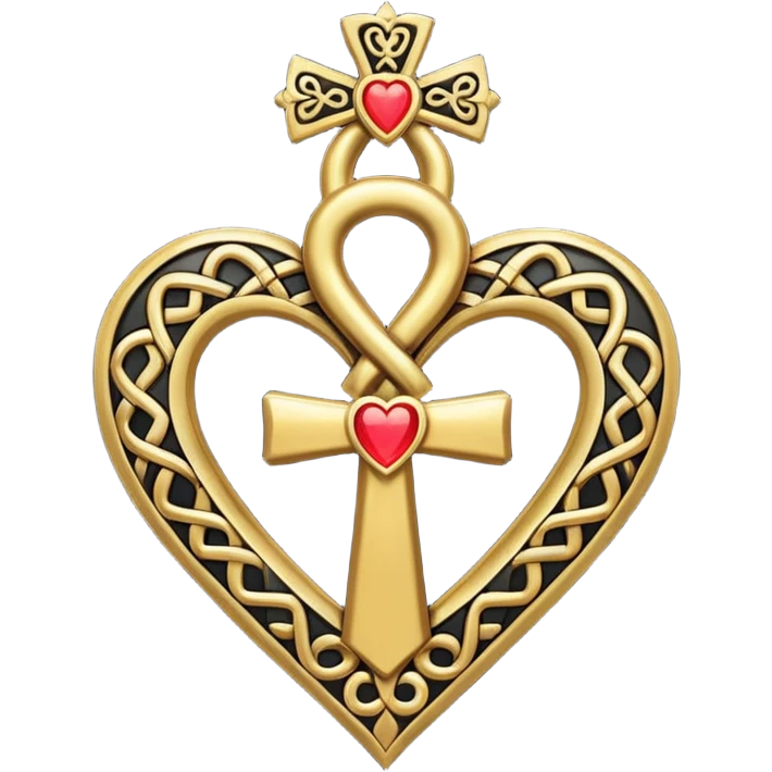 Ankh heart emoji