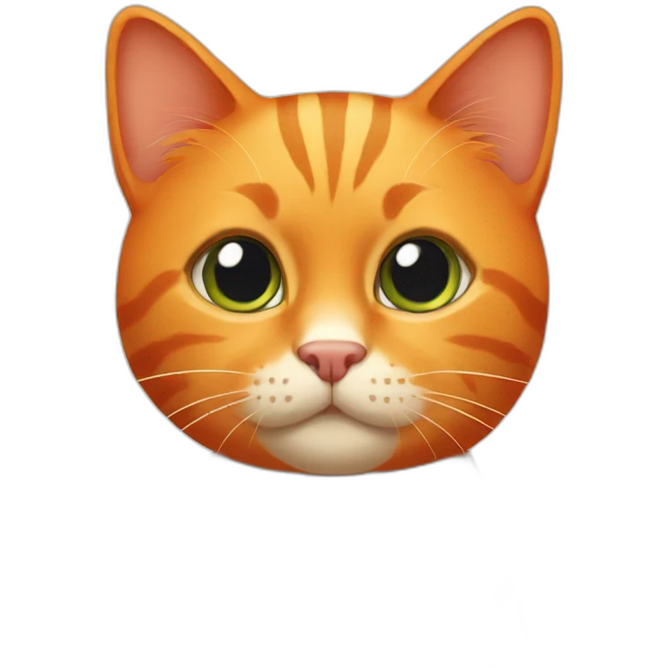 an orange cat emoji