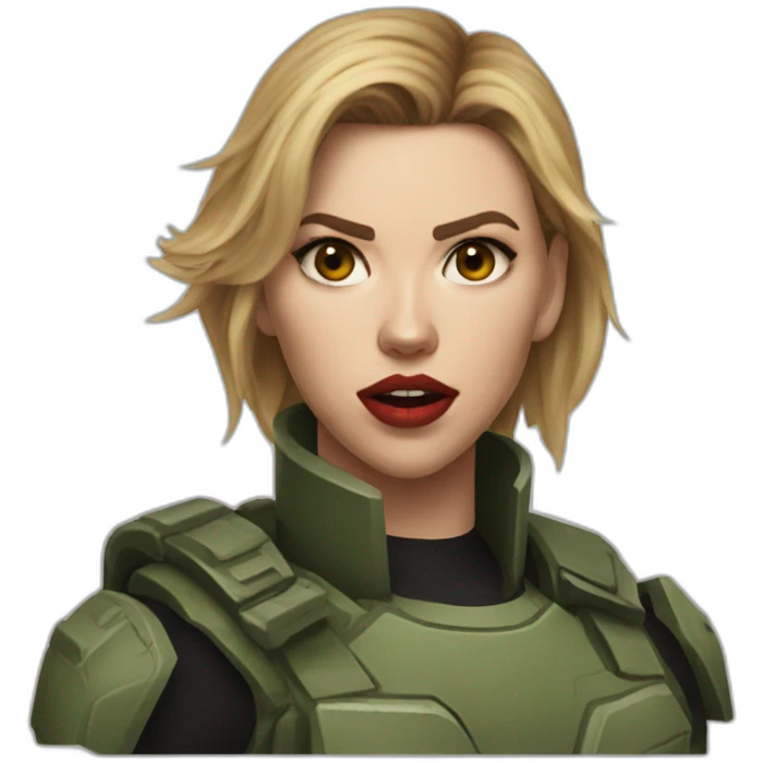 Scarlett johansson Wounded doomguy emoji