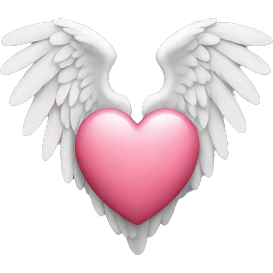 heart with angel wings emoji