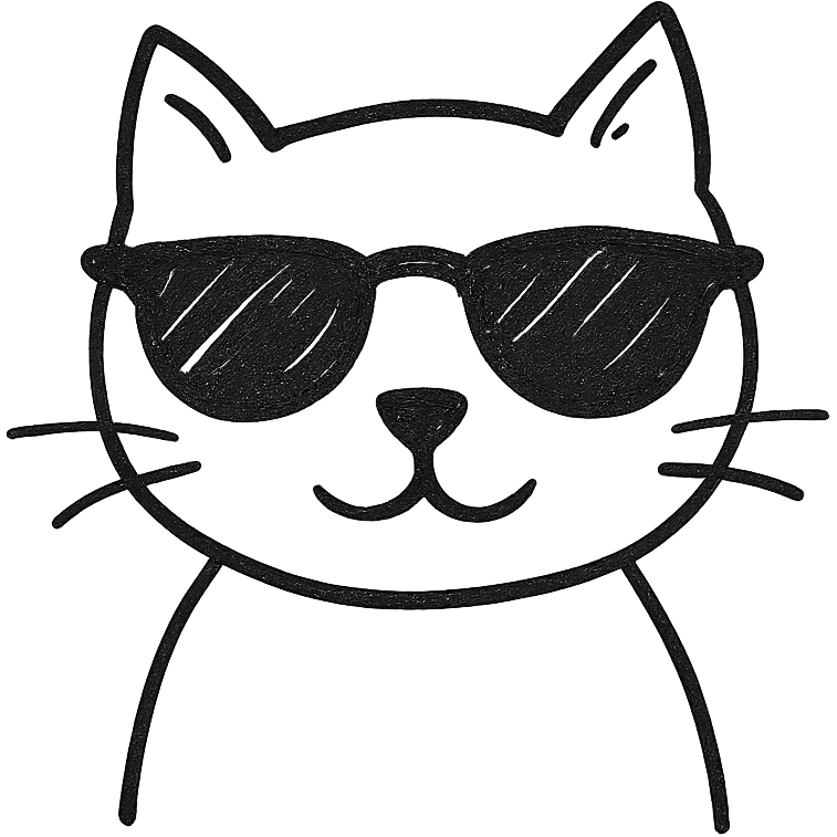 cat wearing sunglasses emoji
