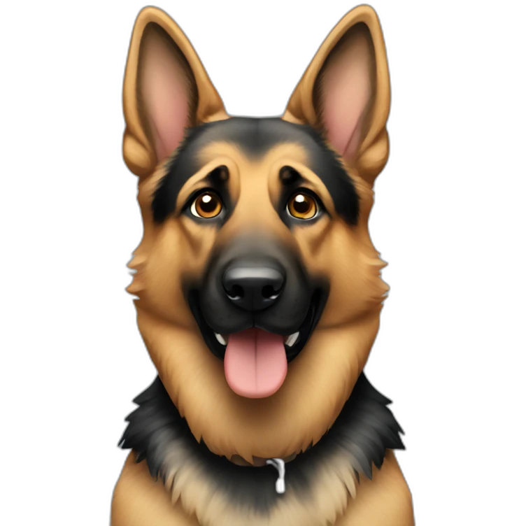 standing german shepherd emoji