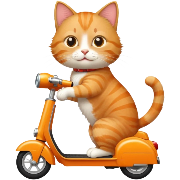 cat on a scooter emoji