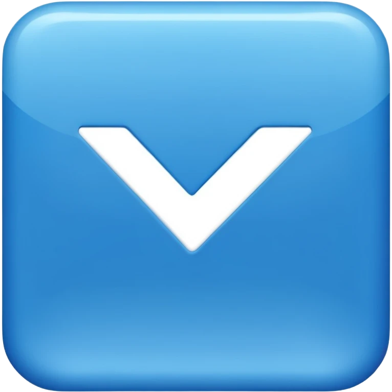 Can u make an emoji that is a blue square with a white tick in the middle of it emoji