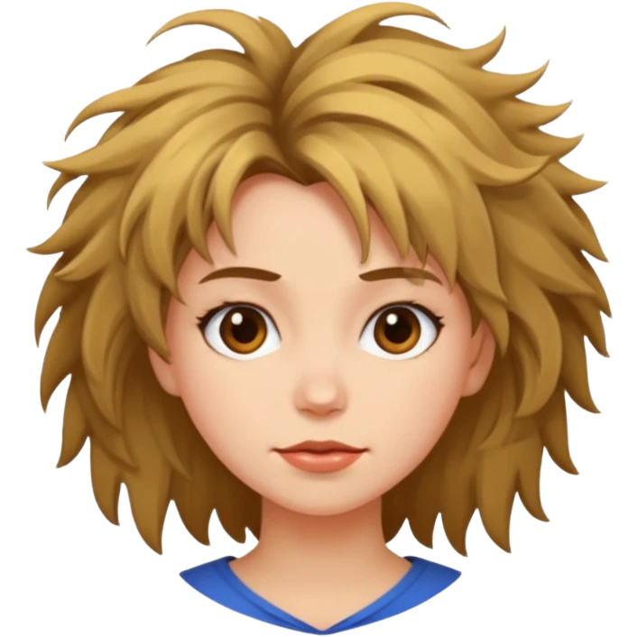 Quiero una mujer despeinada emoji