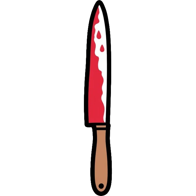 knife with blood emoji