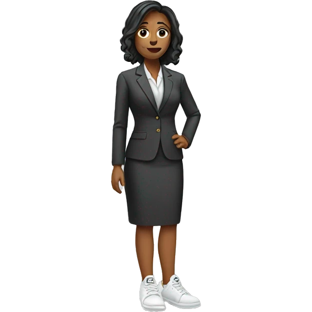 female lawyer in sneakers emoji