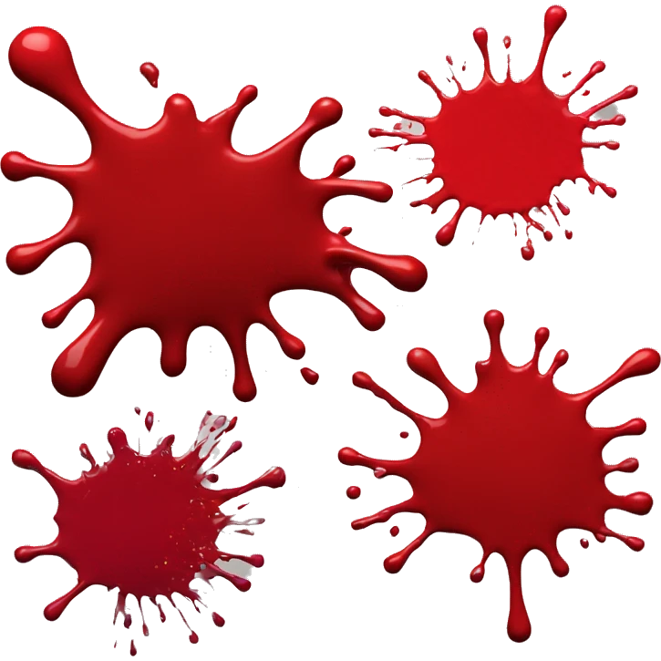 Red paint splash splatter  emoji