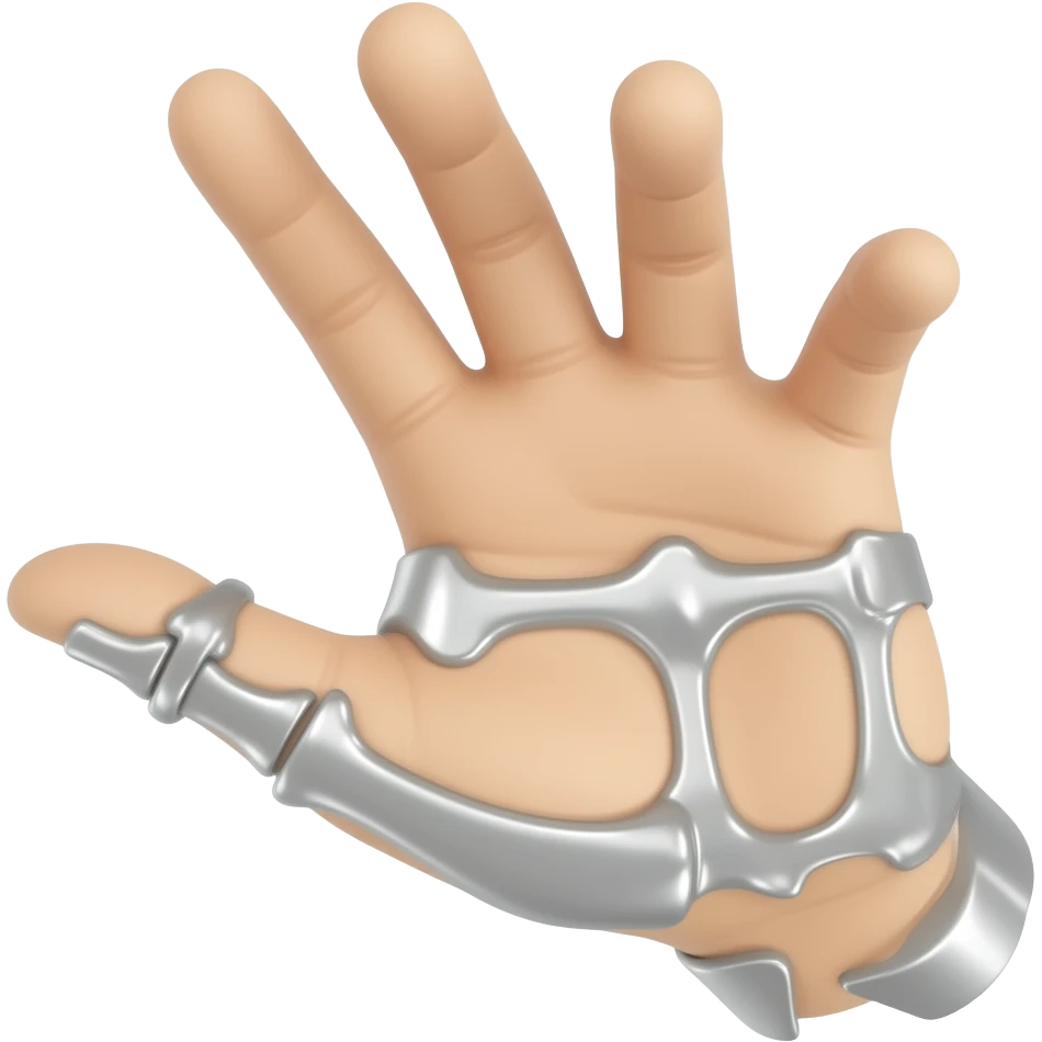 silver ring splint for hypermobile hand emoji
