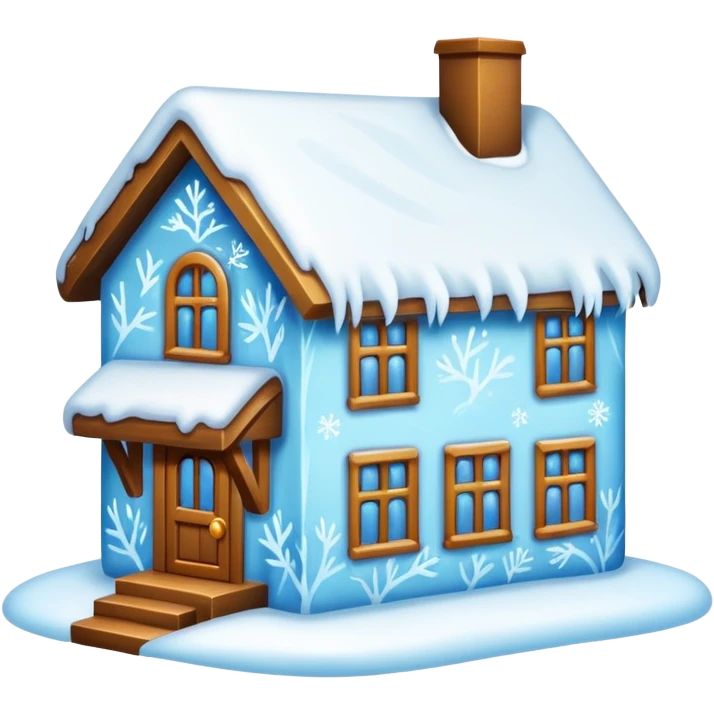 frozen house emoji