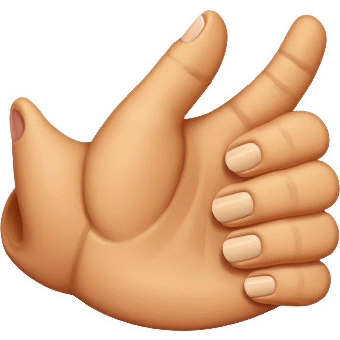 Sideways thumb emoji