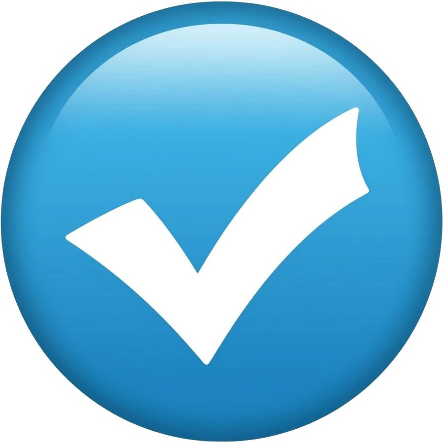 تلغرامعلامة التوثيق الزرقاء emoji