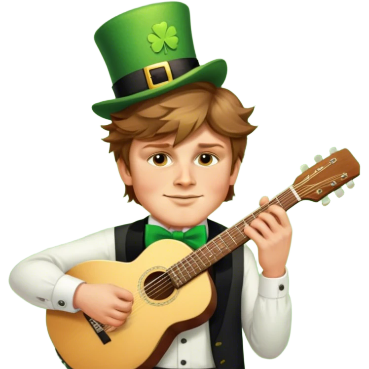 Leprechaun Guitarist emoji