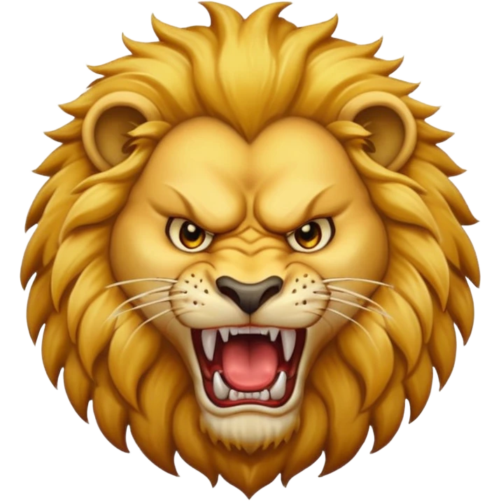 Angry lion emoji