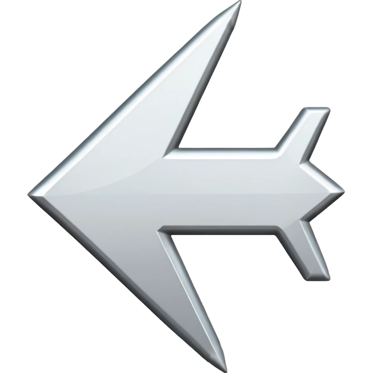 Direction arrow pointing left emoji