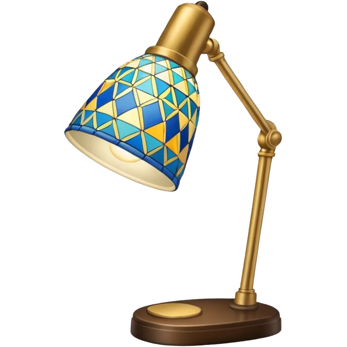patterned desk lamp emoji