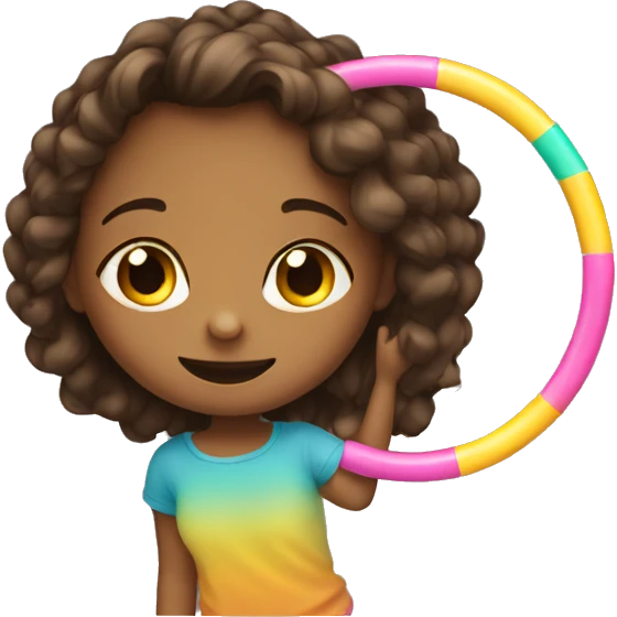 girl on the hoola hoop emoji