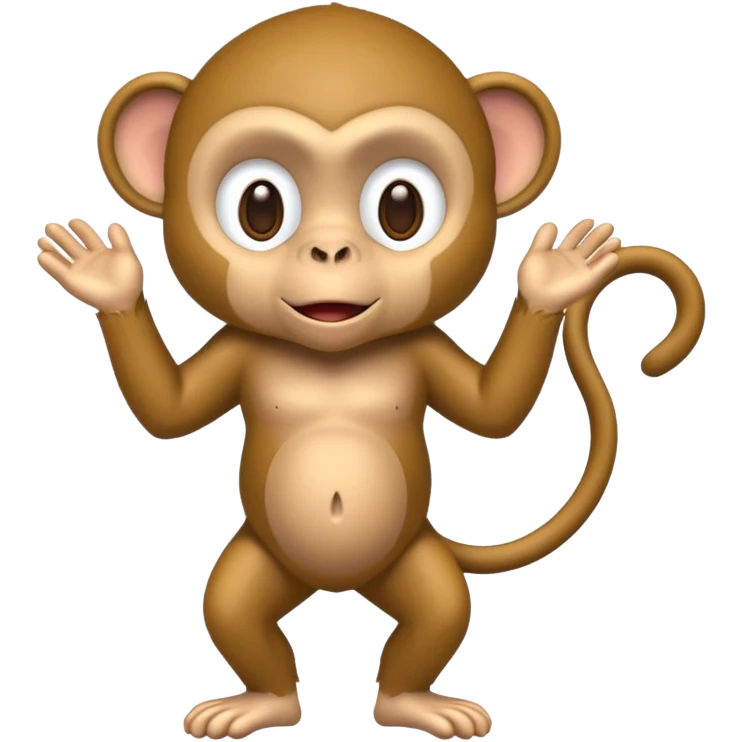 Monkey Showing his waist emoji