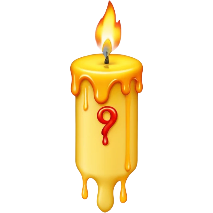 Letter € birthday candle  emoji