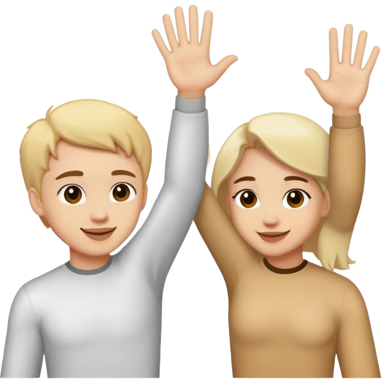 2 frands giving high five emoji
