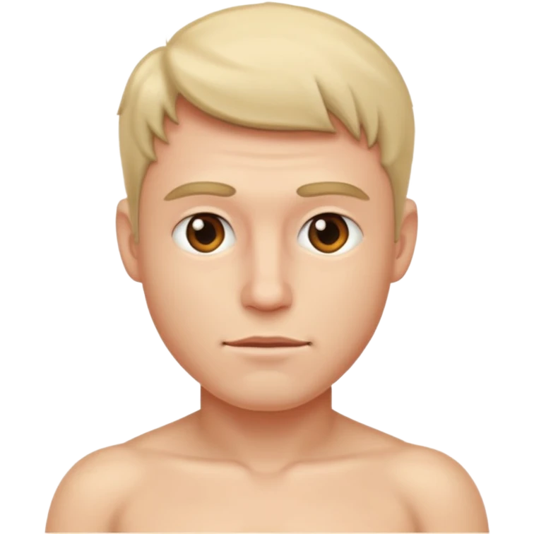 Nude man emoji