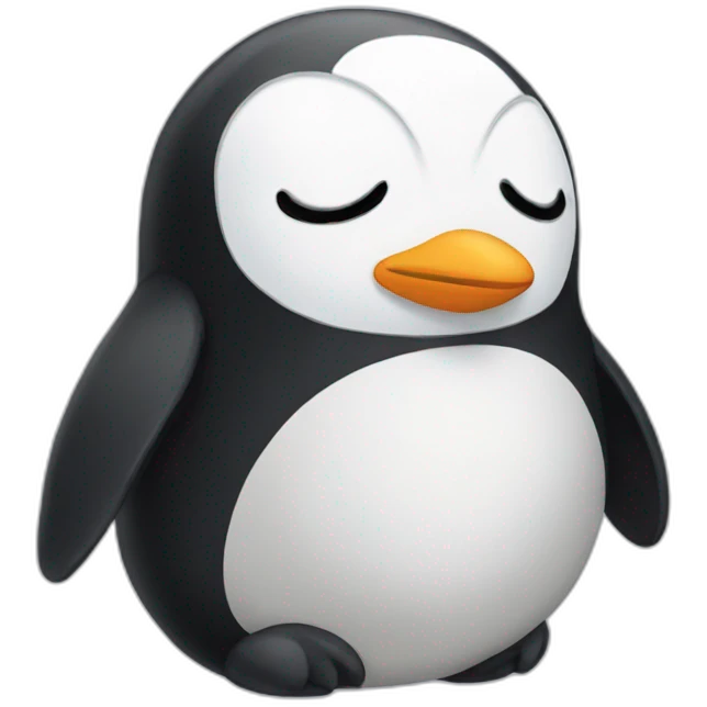 Sleeping penguin emoji