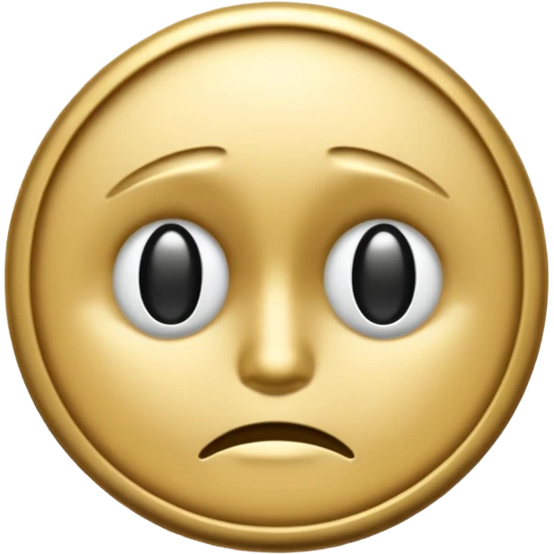 Coin , silver, neagtive emoji. emoji