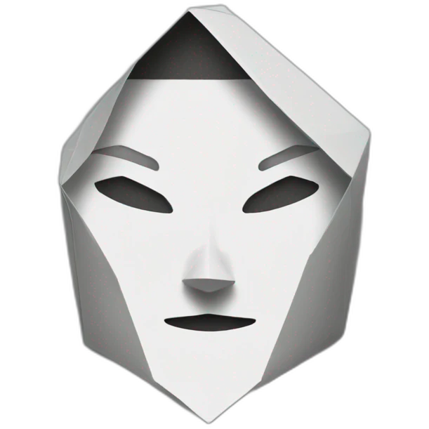 Paper, human, origami, no face emoji