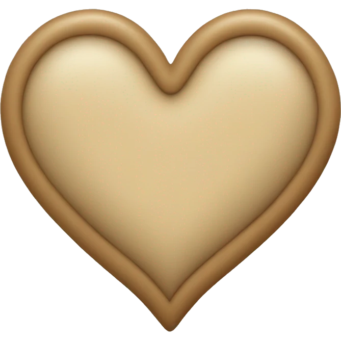 Beige Heart  emoji