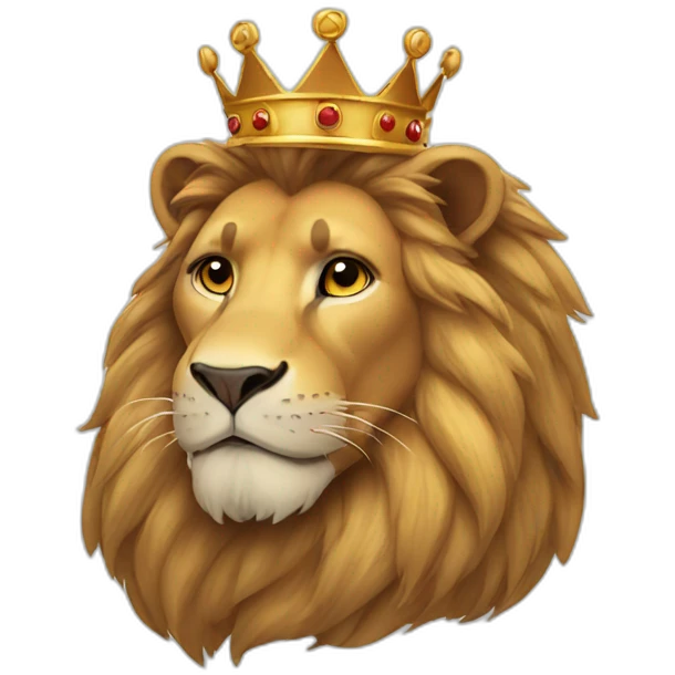 Lion with crown  emoji