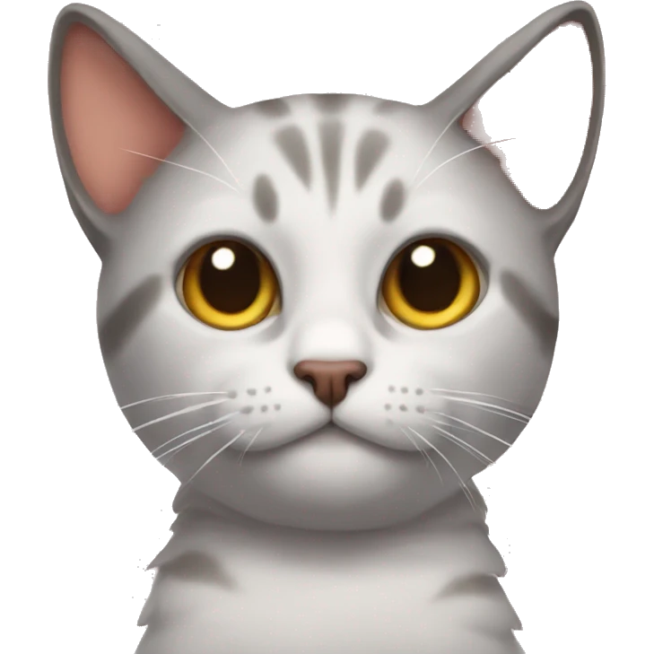 cat with a bow on his ear emoji