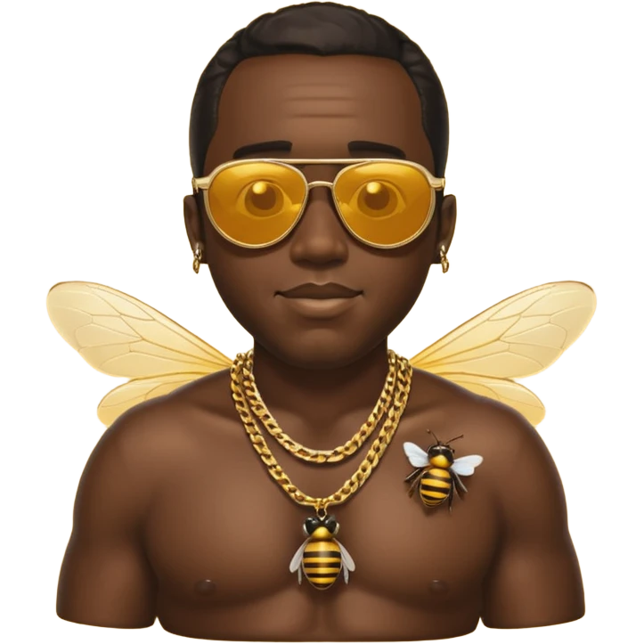 diddy with a body of a bee emoji