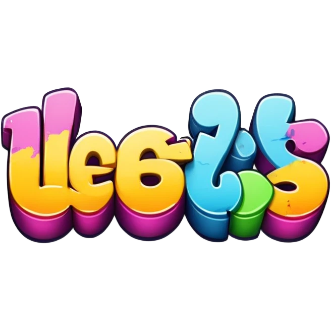 Graffiti the words Let's go emoji