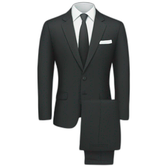 suit, in vector format modern and simple emoji