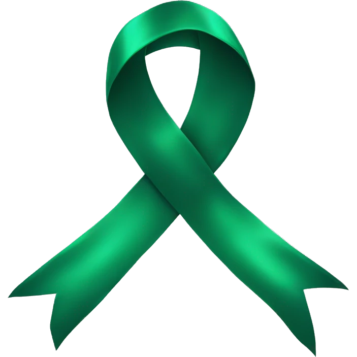 Emerald green ribbon tied in a bow emoji