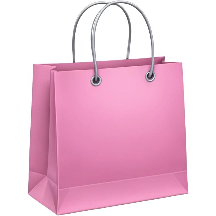 Pink shopping bag emoji
