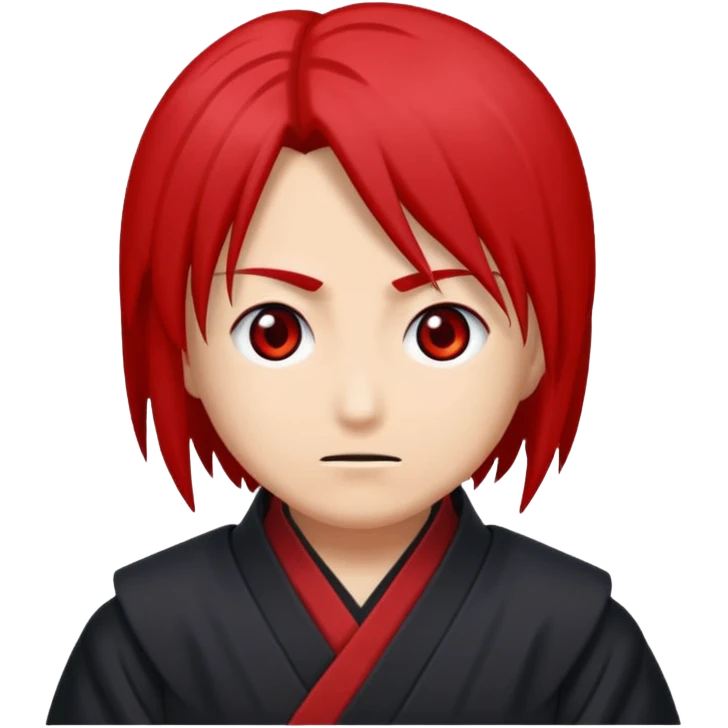 Crée un emoji antagoniste qui fait la pose a l'akatsuki emoji
