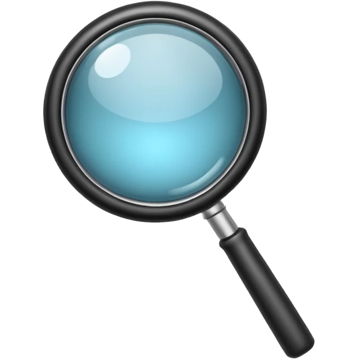black Magnifying glass emoji emoji