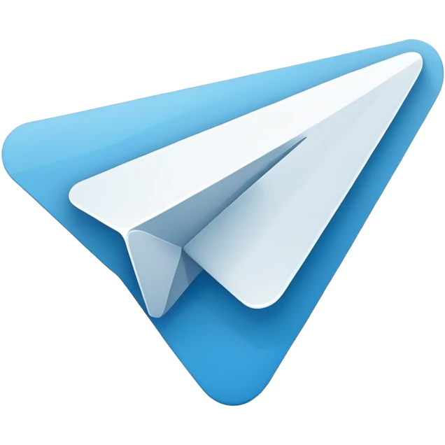 generate realistic detailed telegram app logo emoji
