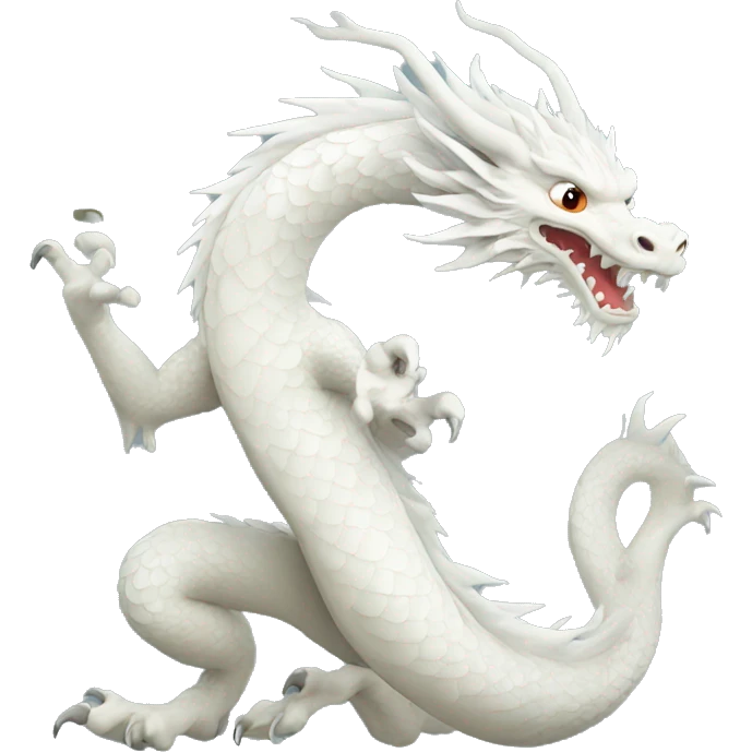 chinese white dragon emoji