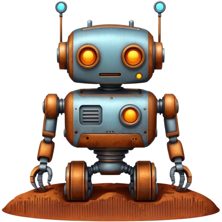 robot on mars emoji