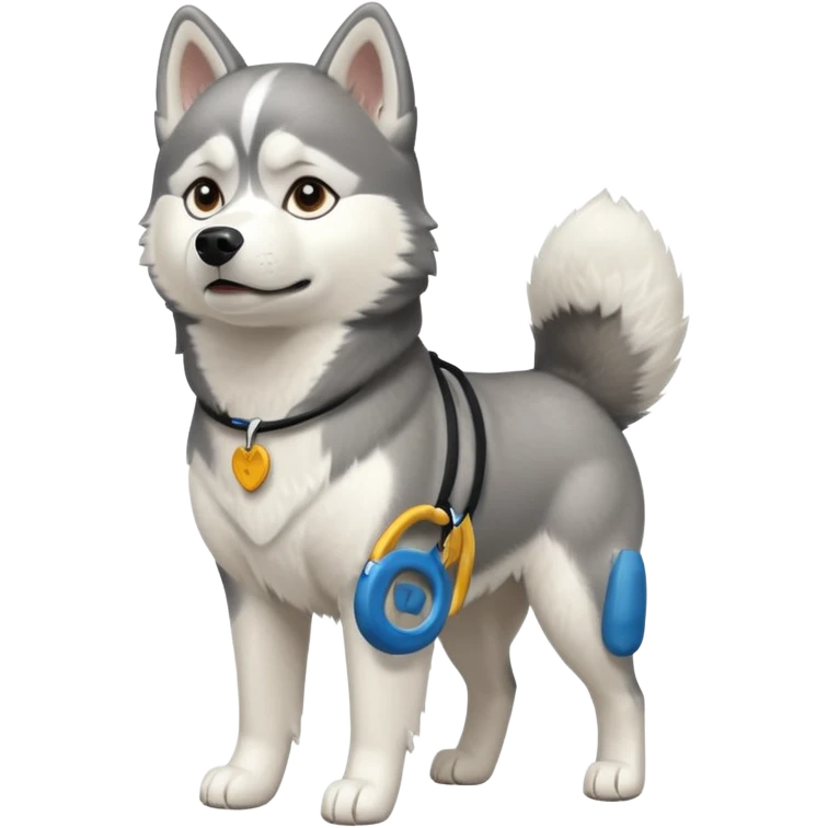 dog full image husky emoji