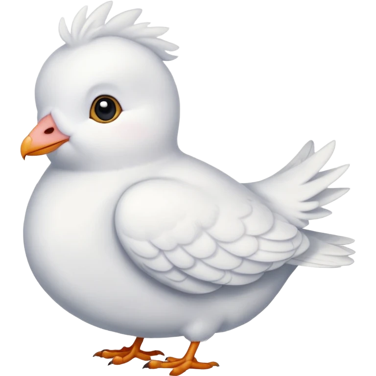 Cute White Dove emoji