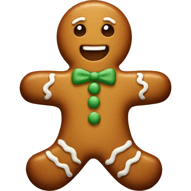 Gingerbread man emoji