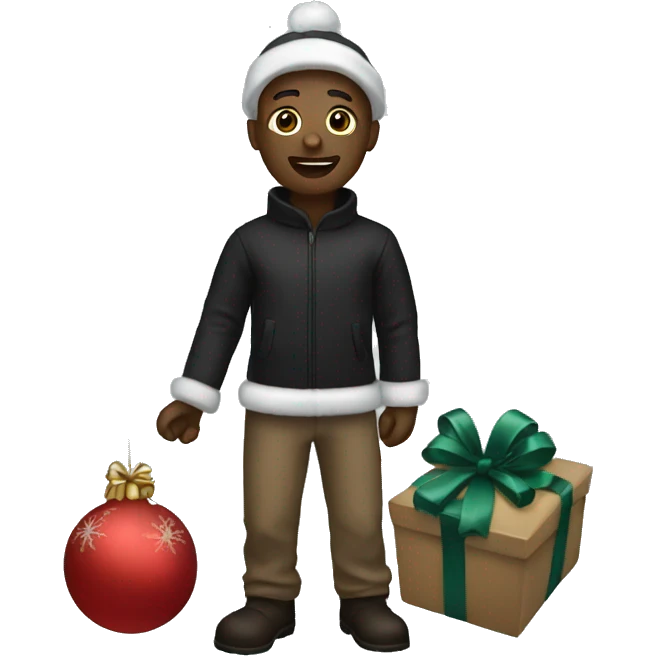 black christmas toy emoji